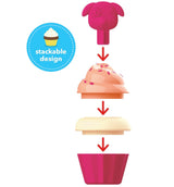 Skip Hop: babeczki Zoo Sort & Stack Cupcakes - Noski Noski