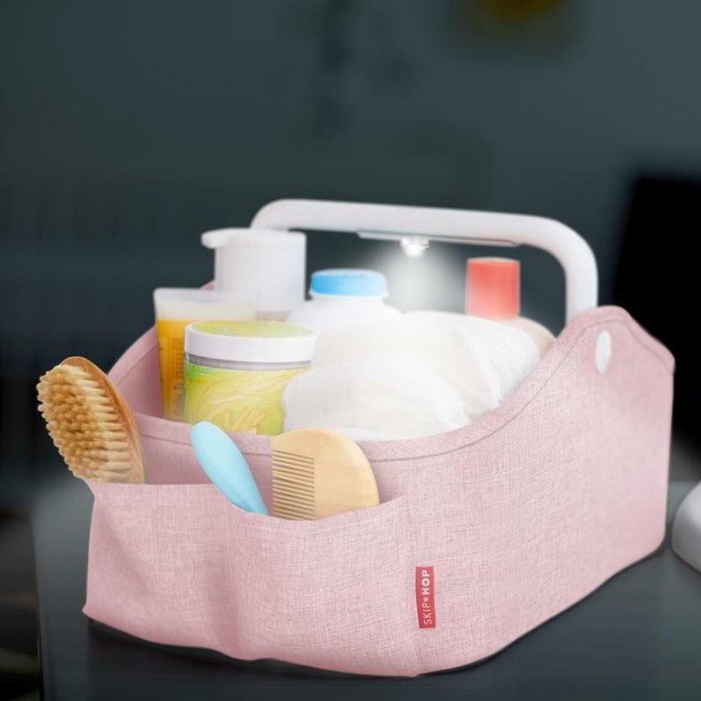 Skip Hop: organizer z lampką Light Up Diaper Caddy Pink - Noski Noski