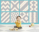 Skip Hop: piankowa mata Playspot Grey-Cream GEO - Noski Noski