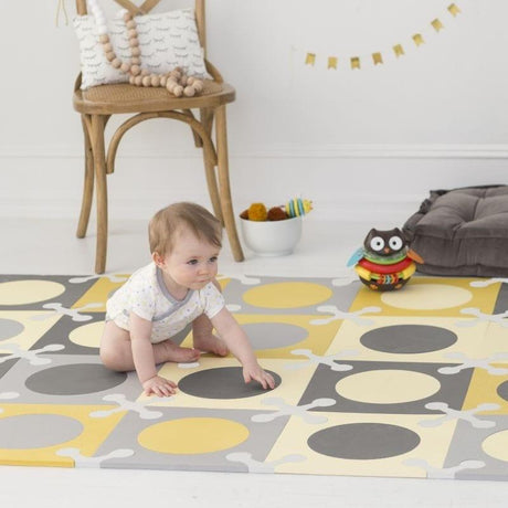Skip Hop: piankowa mata Playspot Grey-Gold - Noski Noski