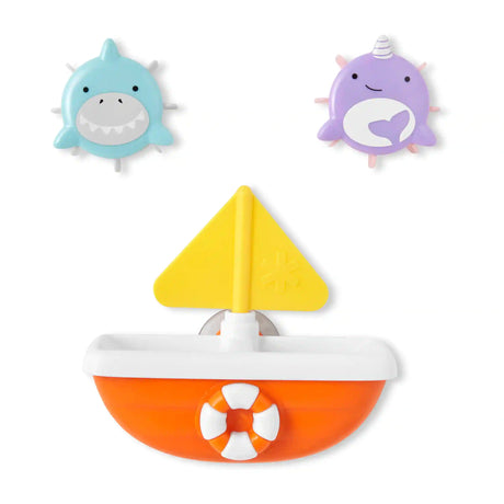 Skip Hop: zabawka do kąpieli Zoo Tip & Spin Boat - Noski Noski