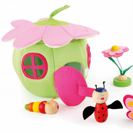 Small Foot: domek kwiatek z figurkami Wooden Spring Set - Noski Noski
