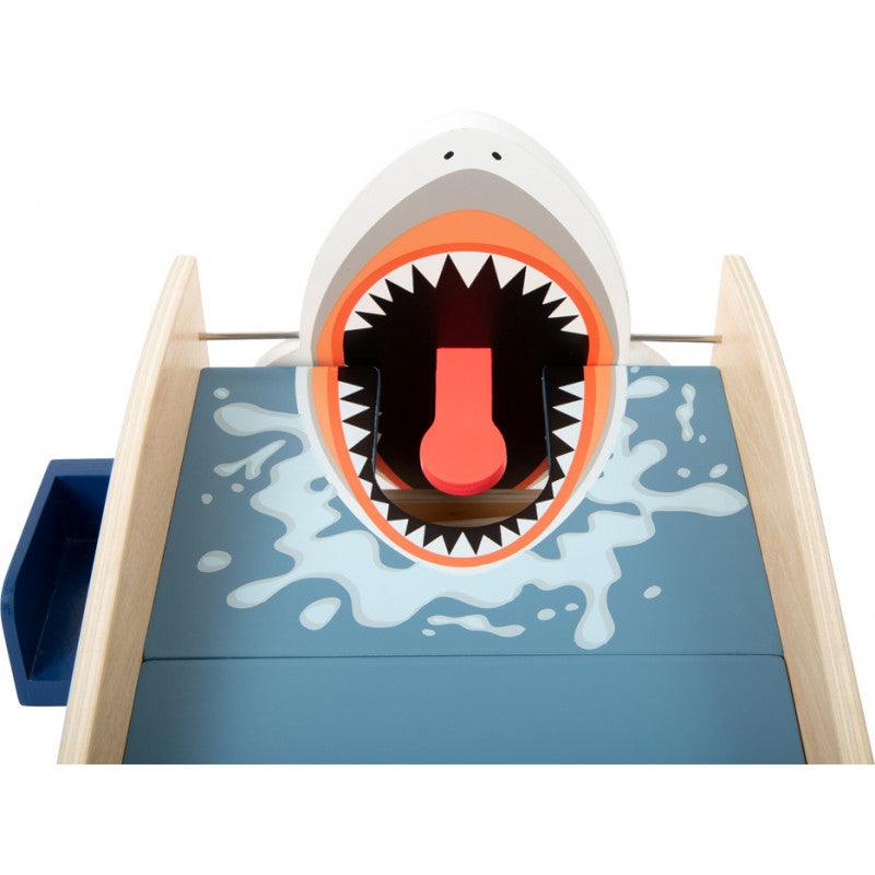 Small Foot: drewniana gra zręcznościowa mini golf Shark Attack - Noski Noski