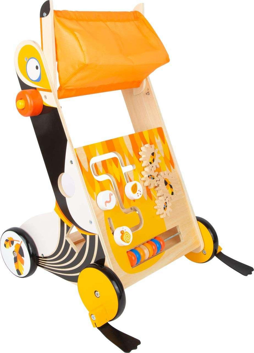 Small Foot: drewniany pchacz aktywnościowy Baby Walker Toucan - Noski Noski