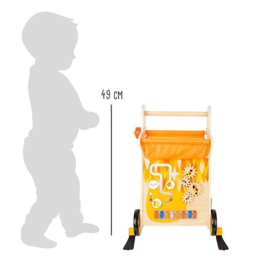 Small Foot: drewniany pchacz aktywnościowy Baby Walker Toucan - Noski Noski