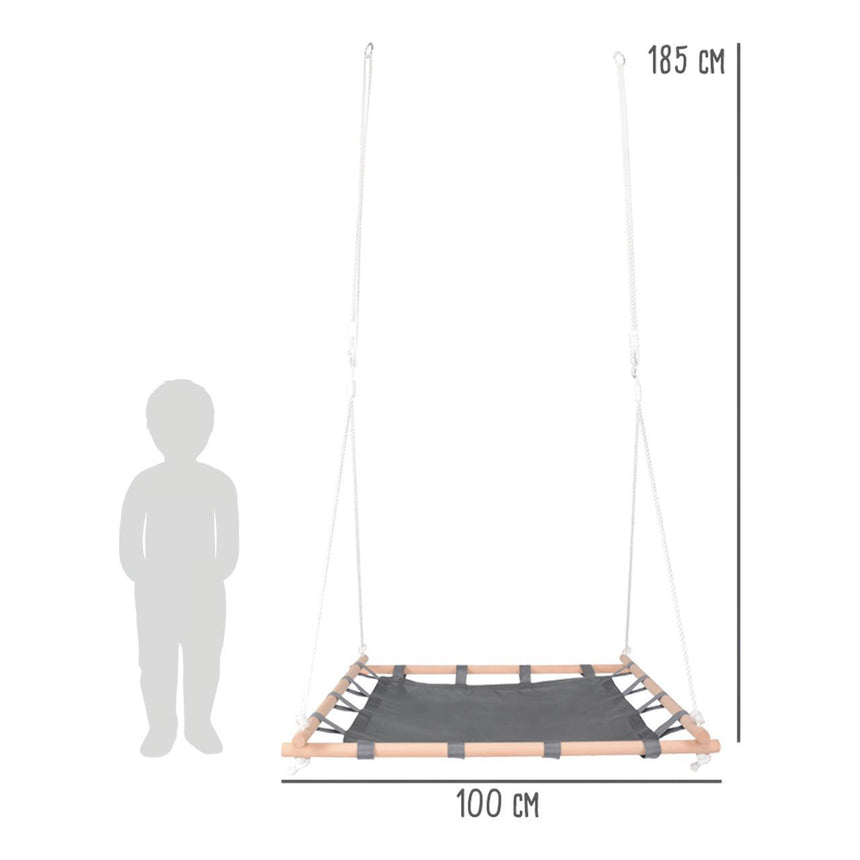 Small Foot: huśtawka bocianie gniazdo w drewnianej ramie Nest Swing - Noski Noski