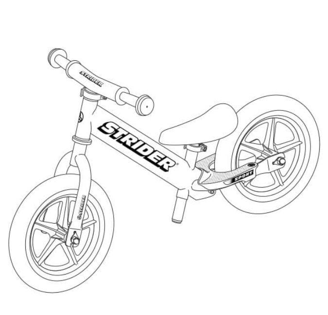 Strider: rowerek biegowy Strider Sport 12 - Noski Noski