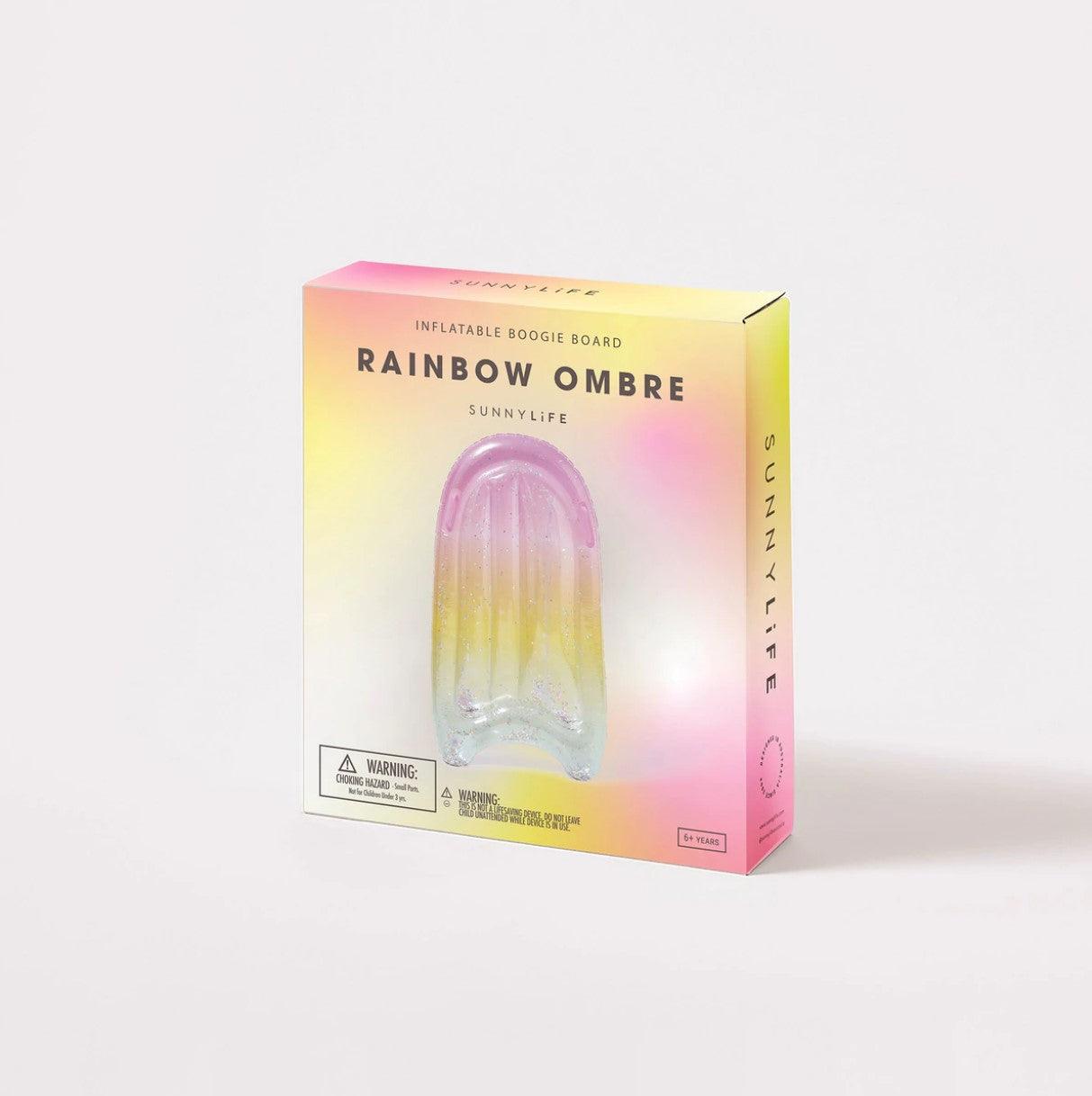 Sunnylife: dmuchana deska Boogie Rainbow Ombre - Noski Noski