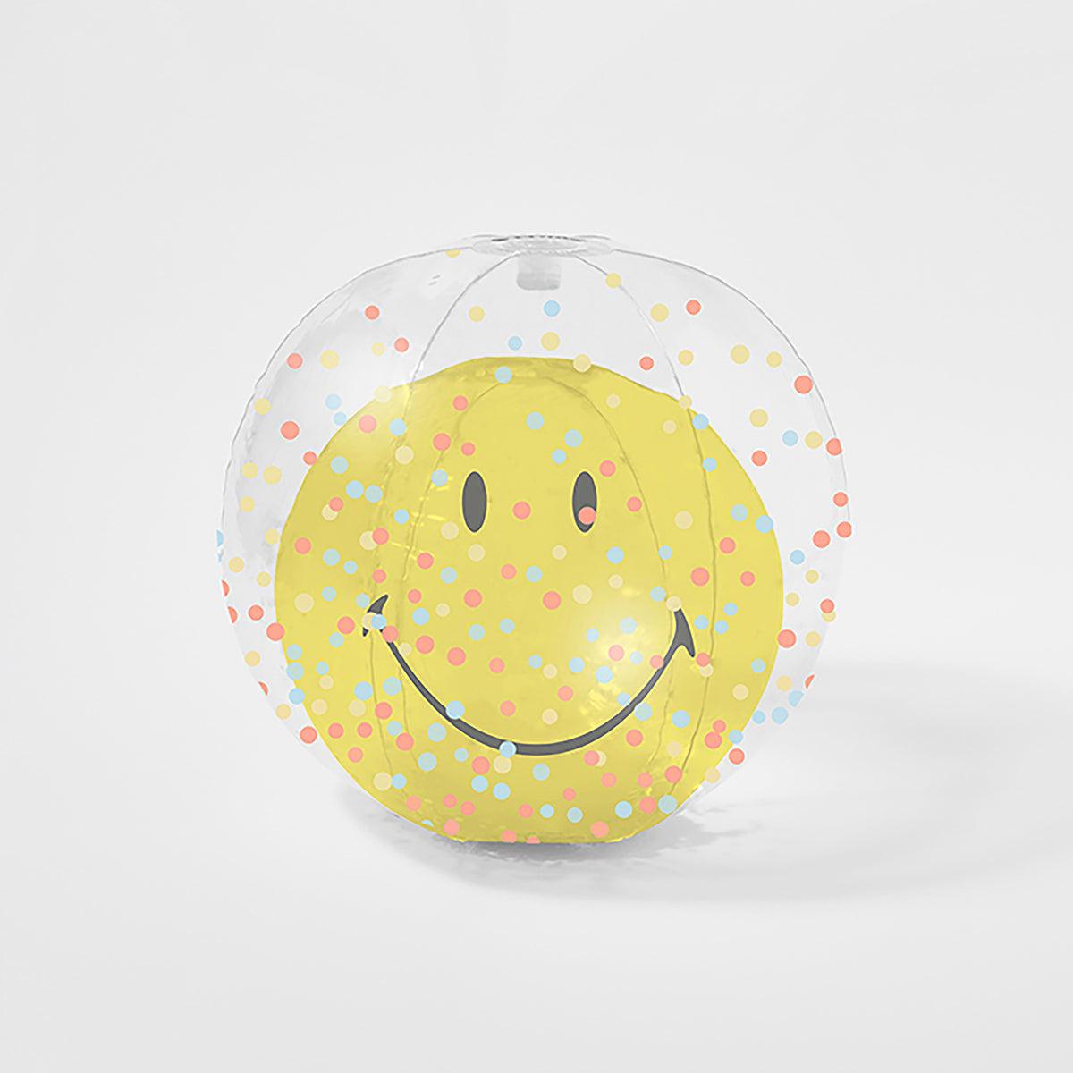 Sunnylife: dmuchana piłka plażowa 3D Smiley - Noski Noski