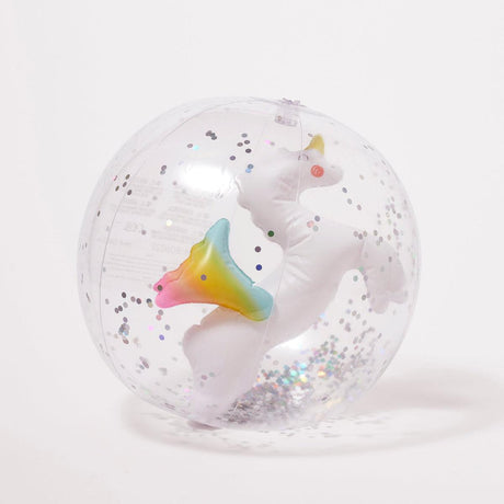 Sunnylife: dmuchana piłka plażowa 3D Unicorn - Noski Noski