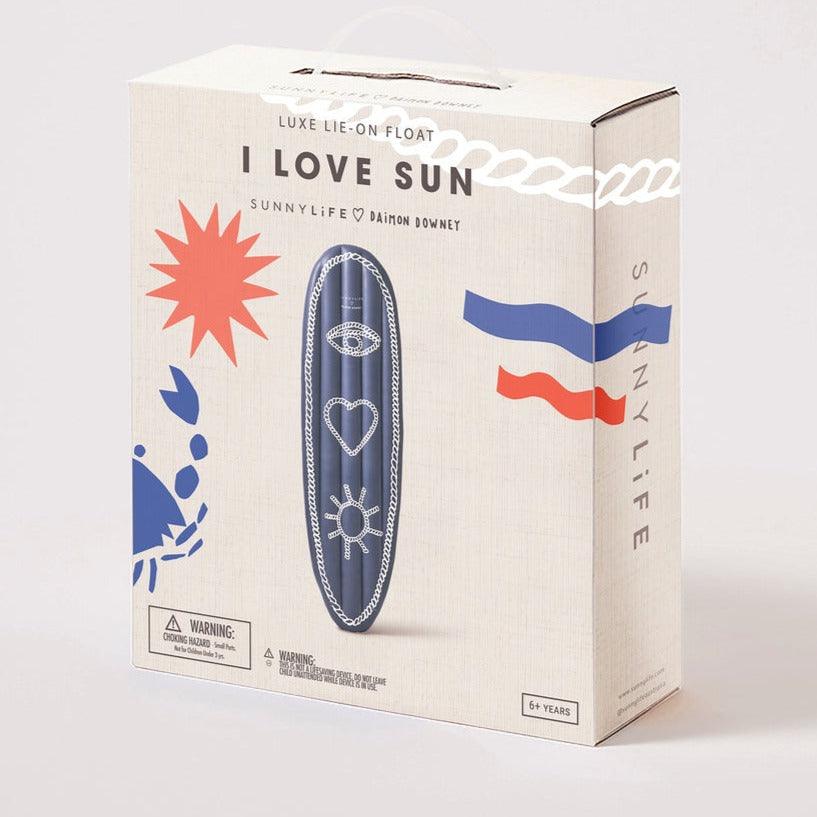 Sunnylife: dmuchany materac do pływania deska Luxe I Love Sun - Noski Noski