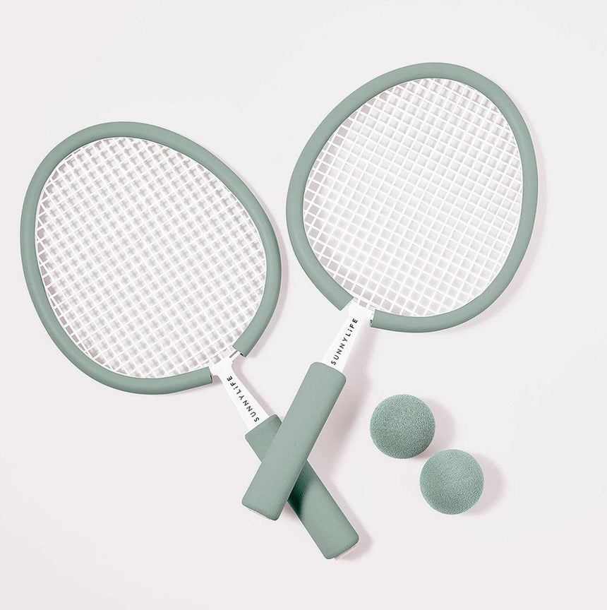 Sunnylife: plażowe rakietki Badminton Foam Sage - Noski Noski