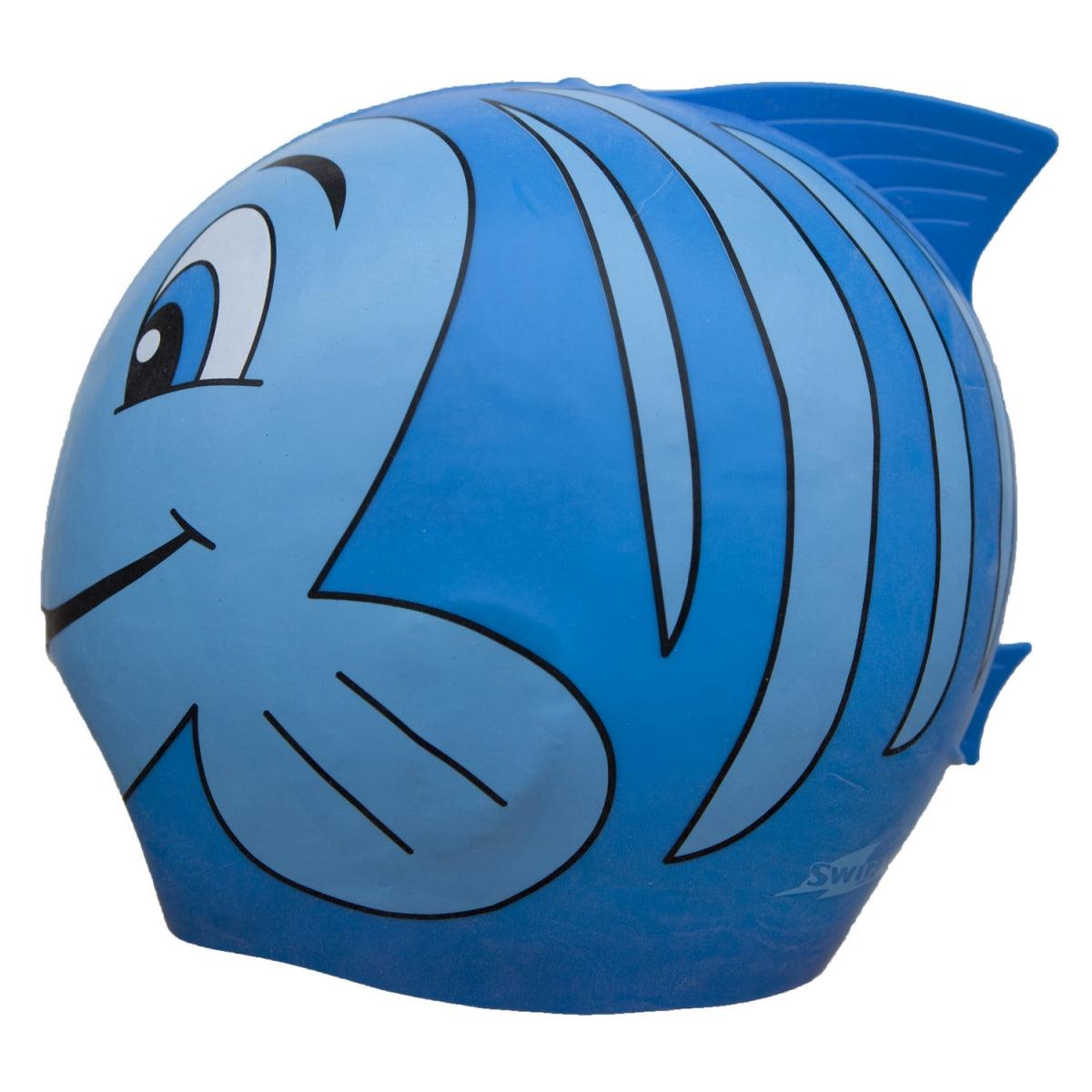 SwimFin: dziecięcy czepek silikonowy Niebieski - Noski Noski