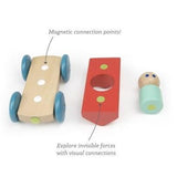 Tegu: drewniane autko Baby & Toddler Magnetic Racer - Noski Noski