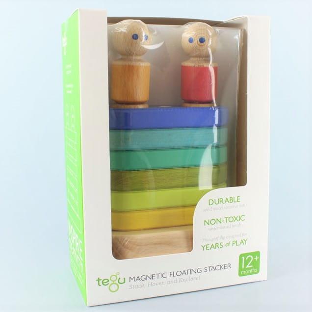 Magnetic Floating Stacker Tegu Baby and Toddler 11 pieces at Tegu Toys