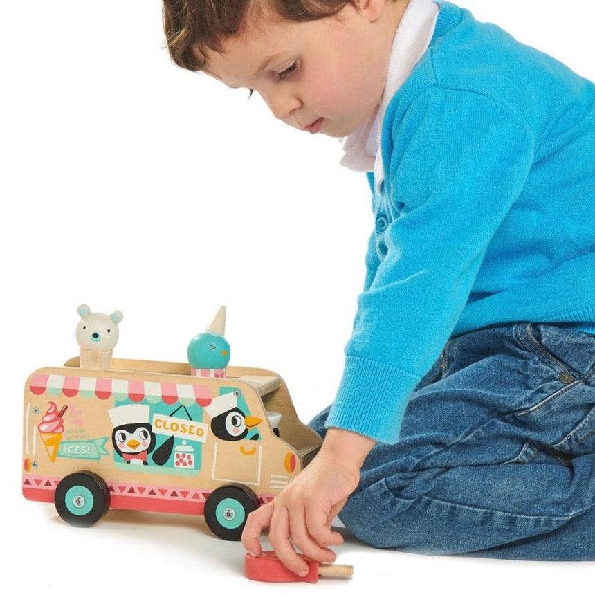 Tender Leaf Toys: autko lodziarnia Penguin’s Gelato Van - Noski Noski