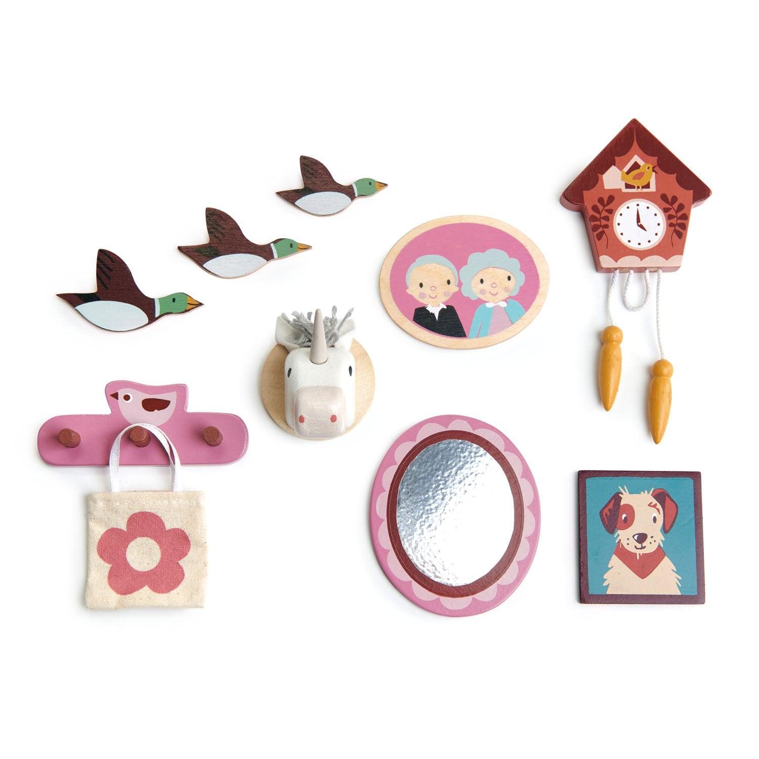 Tender Leaf Toys: dekoracje ścienne do domku dla lalek Wall Decor - Noski Noski