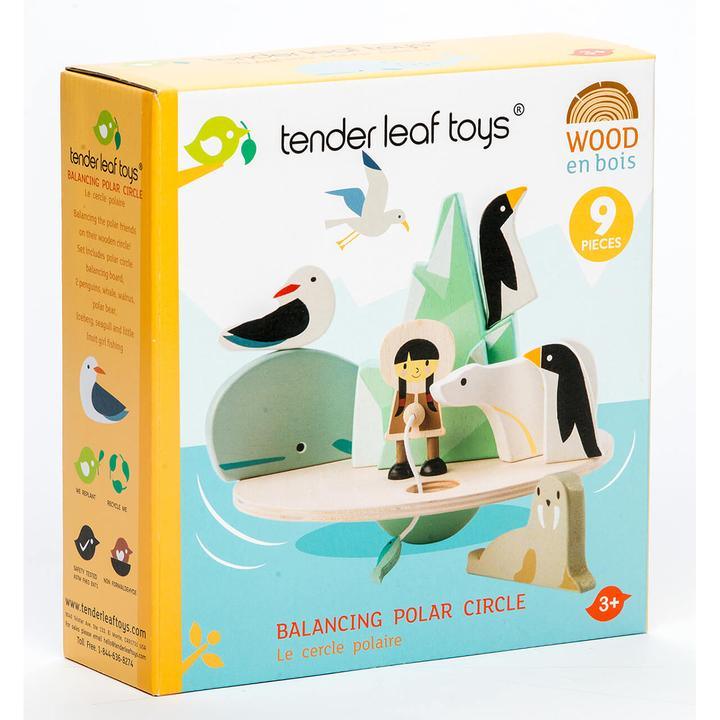 Tender Leaf Toys: drewniana gra zręcznościowa Balansujący Biegun - Noski Noski