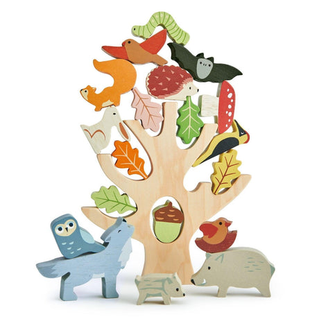Tender Leaf Toys: drewniana gra zręcznościowa las Stacking Forest - Noski Noski