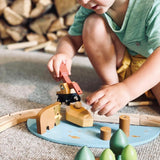Tender Leaf Toys: drewniana kolejka Wild Pines Train Set - Noski Noski