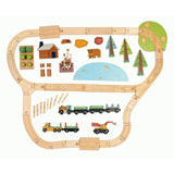 Tender Leaf Toys: drewniana kolejka Wild Pines Train Set - Noski Noski