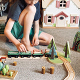 Tender Leaf Toys: drewniana kolejka Wild Pines Train Set - Noski Noski