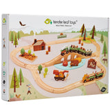 Tender Leaf Toys: drewniana kolejka Wild Pines Train Set - Noski Noski