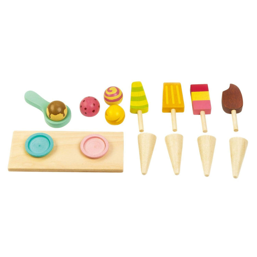 Tender Leaf Toys: drewniana lodziarnia Ice Cream Cart - Noski Noski