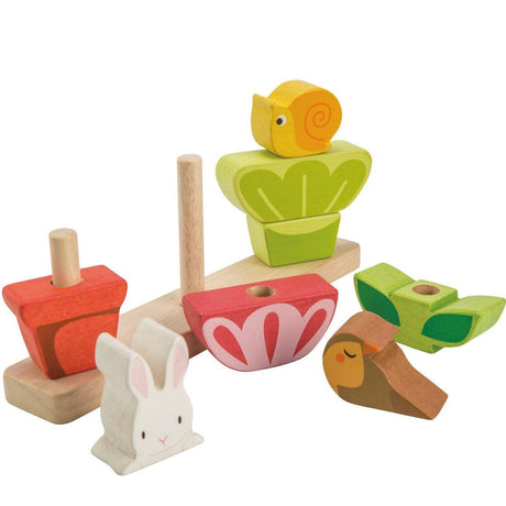 Tender Leaf Toys: drewniana nakładanka Ogród - Noski Noski