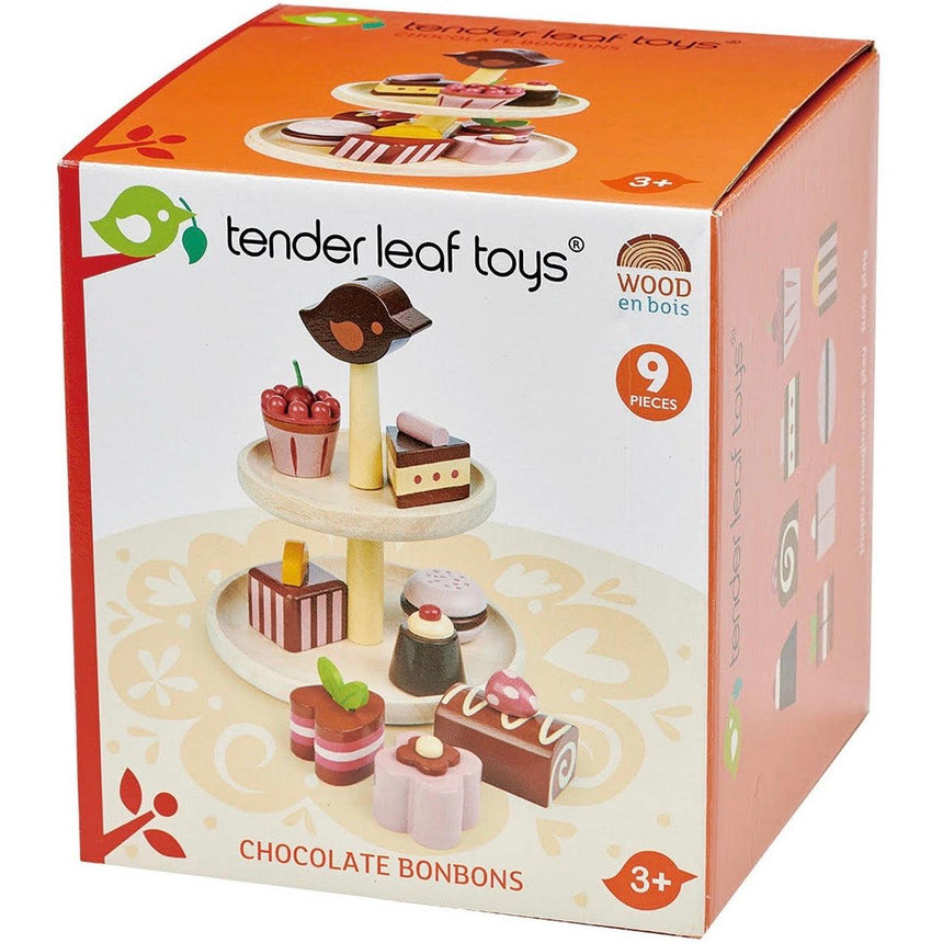 Tender Leaf Toys: drewniana patera z ciasteczkami Chocolate Bonbons - Noski Noski