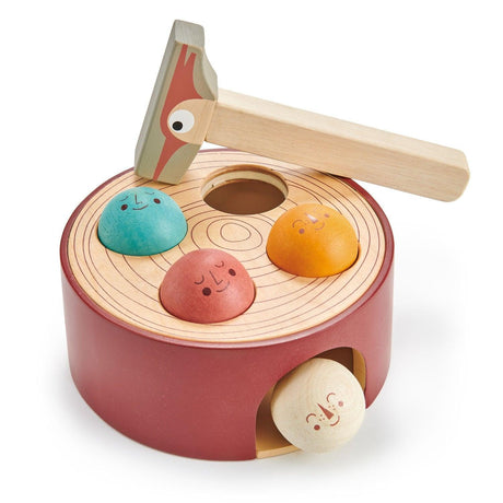 Tender Leaf Toys: drewniana przebijanka dzięcioł Woodpecker Game - Noski Noski