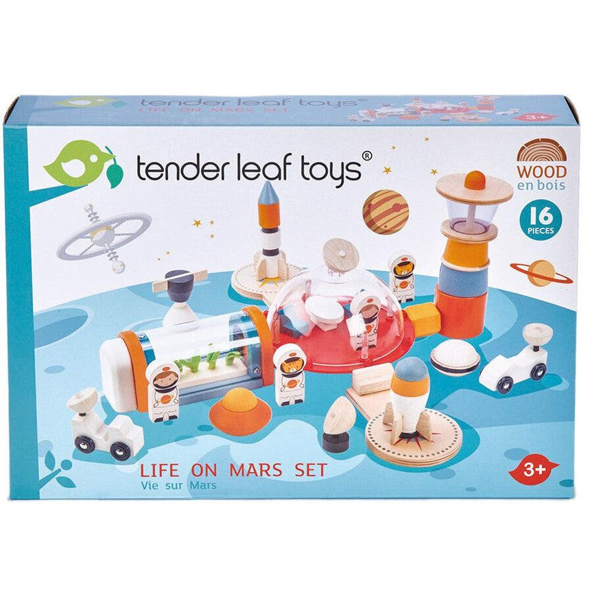 Tender Leaf Toys: drewniana stacja kosmiczna Life on Mars Set - Noski Noski