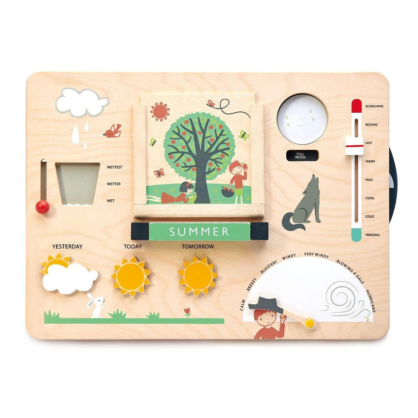 Tender Leaf Toys: drewniana stacja pogodowa Weather Watch - Noski Noski