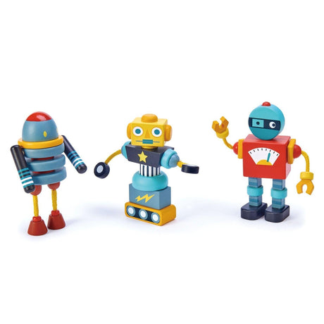 Tender Leaf Toys: drewniana zabawka konstrukcyjna Roboty - Noski Noski
