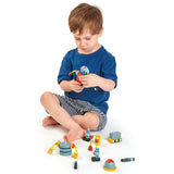 Tender Leaf Toys: drewniana zabawka konstrukcyjna Roboty - Noski Noski