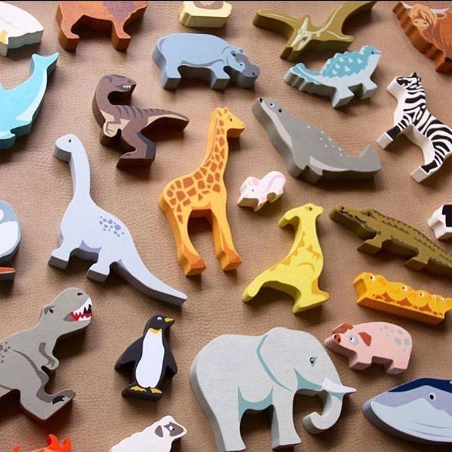 Tender Leaf Toys: drewniane figurki Dinozaury - Noski Noski