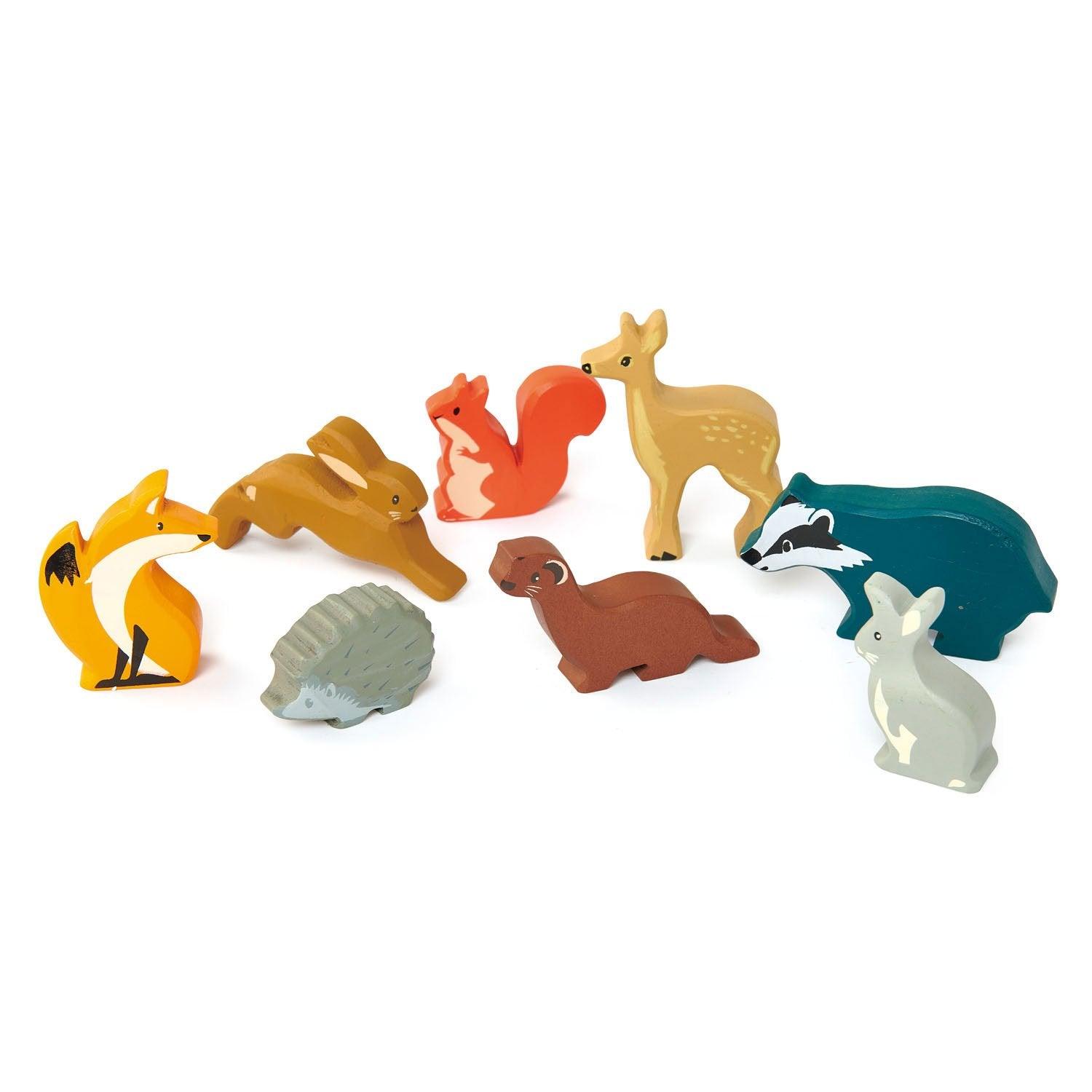 Tender Leaf Toys: drewniane figurki do zabawy Leśne Zwierzęta - Noski Noski