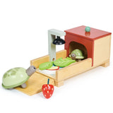 Tender Leaf Toys: drewniane figurki do zabawy żółwie Tortoise Pet Set - Noski Noski