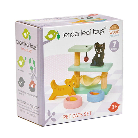 Tender Leaf Toys: drewniane figurki Kotki - Noski Noski