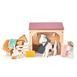 Tender Leaf Toys: drewniane figurki Stajnia i Konie - Noski Noski