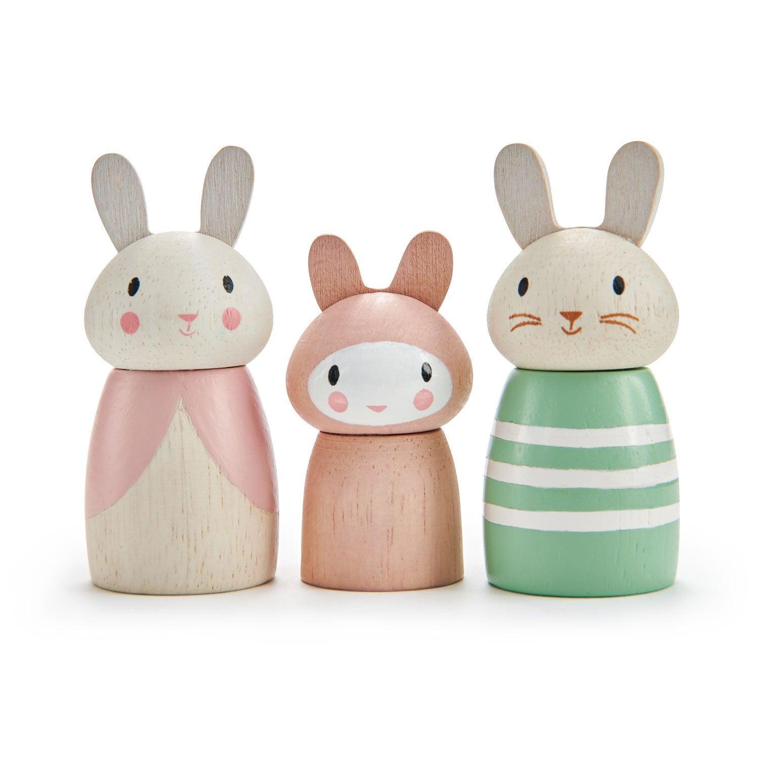 Tender Leaf Toys: drewniane figurki zajączki Bunny Tales - Noski Noski