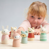 Tender Leaf Toys: drewniane figurki zajączki Bunny Tales - Noski Noski