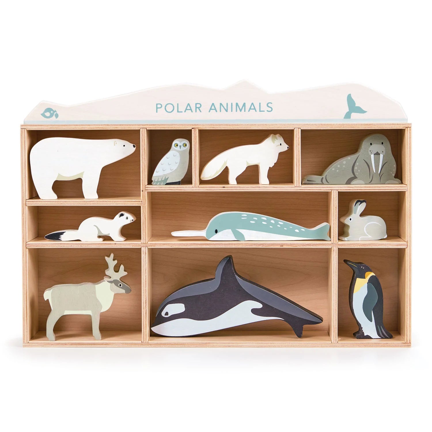 Tender Leaf Toys: drewniane figurki Zwierzęta Polarne - Noski Noski