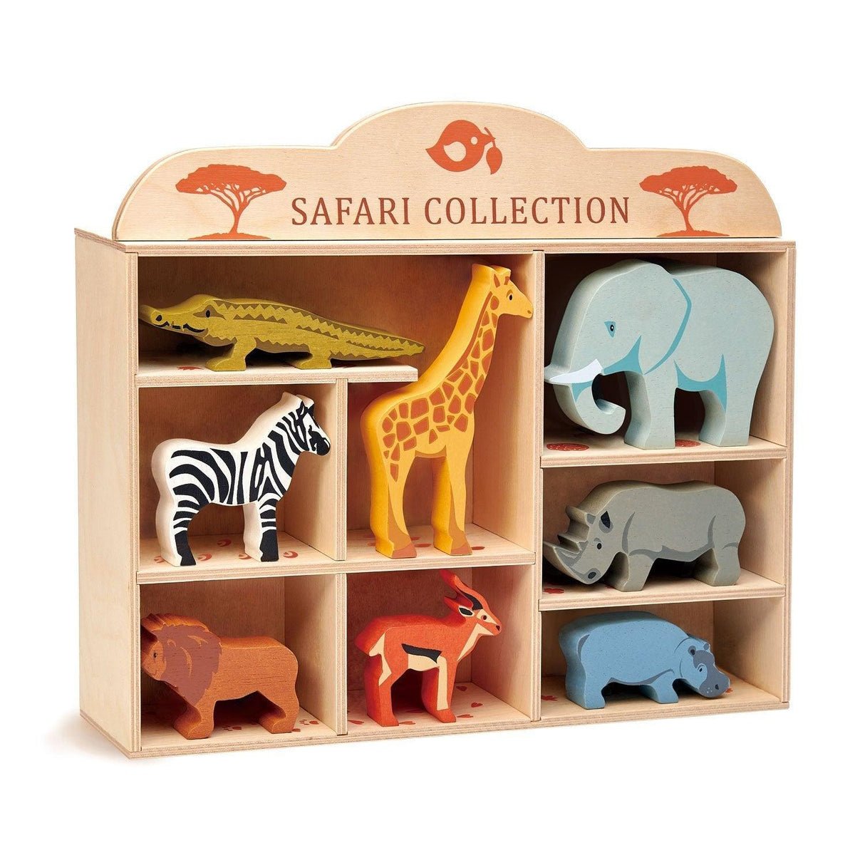 Tender Leaf Toys: drewniane figurki Zwierzęta Safari - Noski Noski