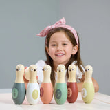 Tender Leaf Toys: drewniane kręgle Birdie Skittles - Noski Noski
