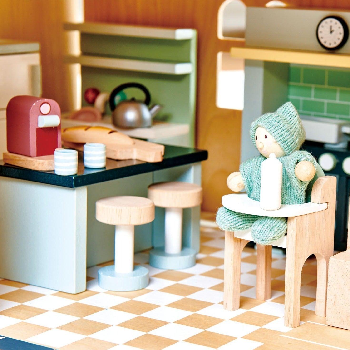 Tender Leaf Toys: drewniane meble do domku dla lalek Kuchnia - Noski Noski