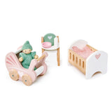 Tender Leaf Toys: drewniane meble do domku dla lalek Pokój niemowlaka - Noski Noski