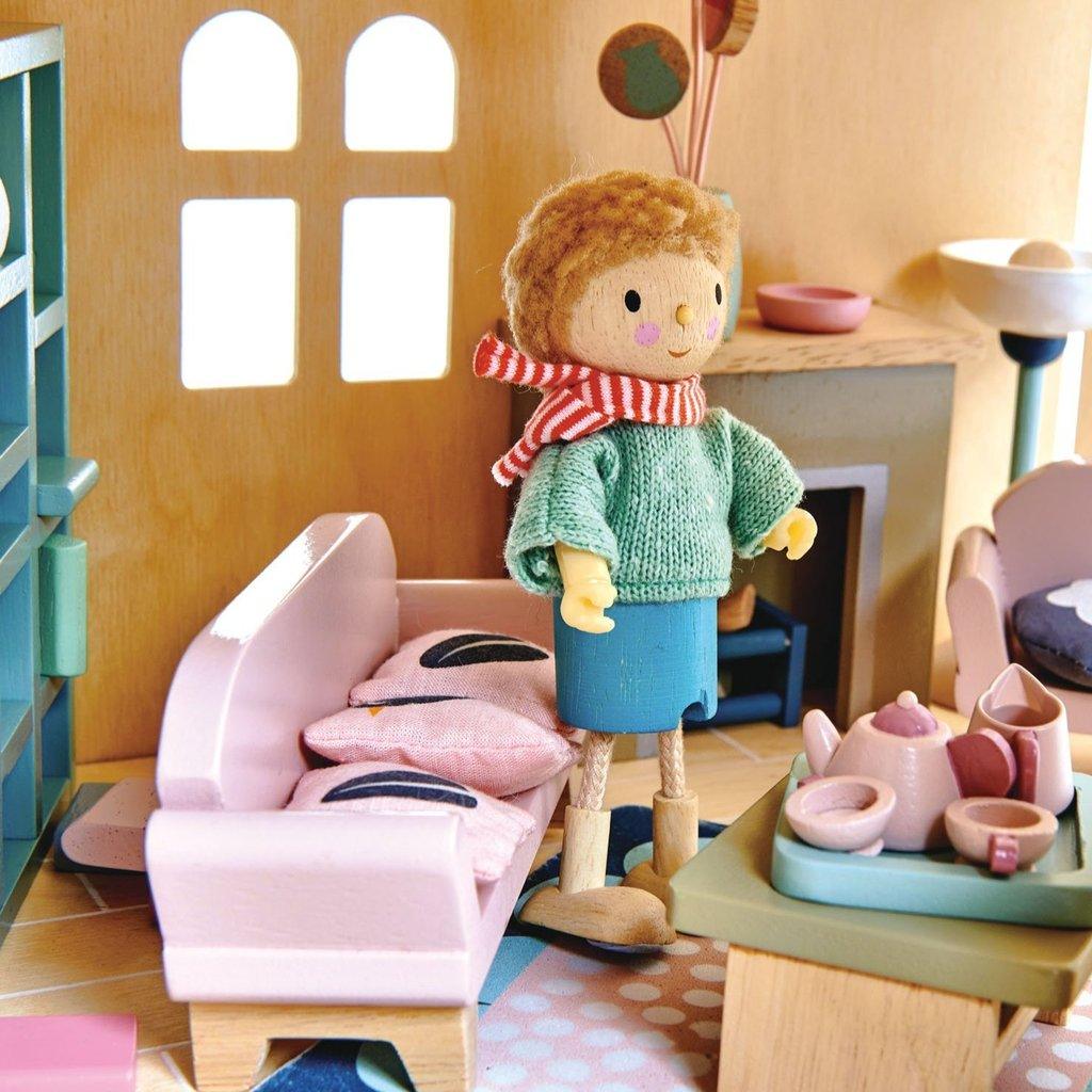 Tender Leaf Toys: drewniane meble do domku dla lalek Salon - Noski Noski