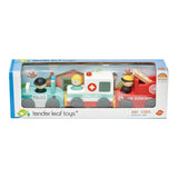 Tender Leaf Toys: drewniane pojazdy ratunkowe ABC Cars - Noski Noski