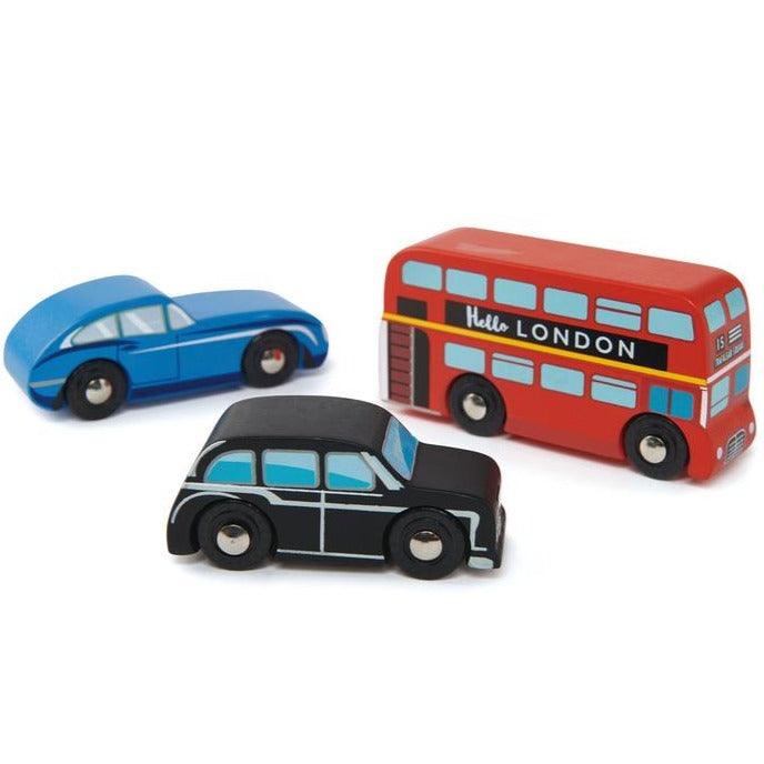 Tender Leaf Toys: drewniane samochody Londyn - Noski Noski